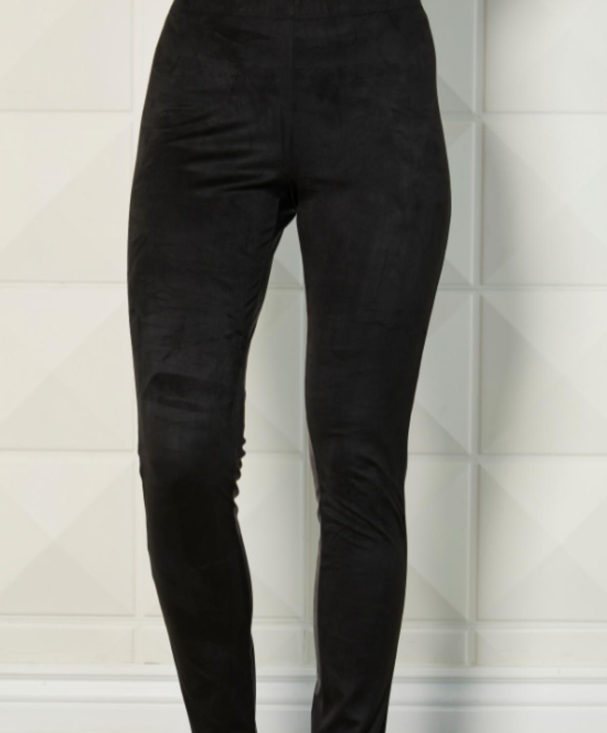 Vegan Leather/Suede Pant