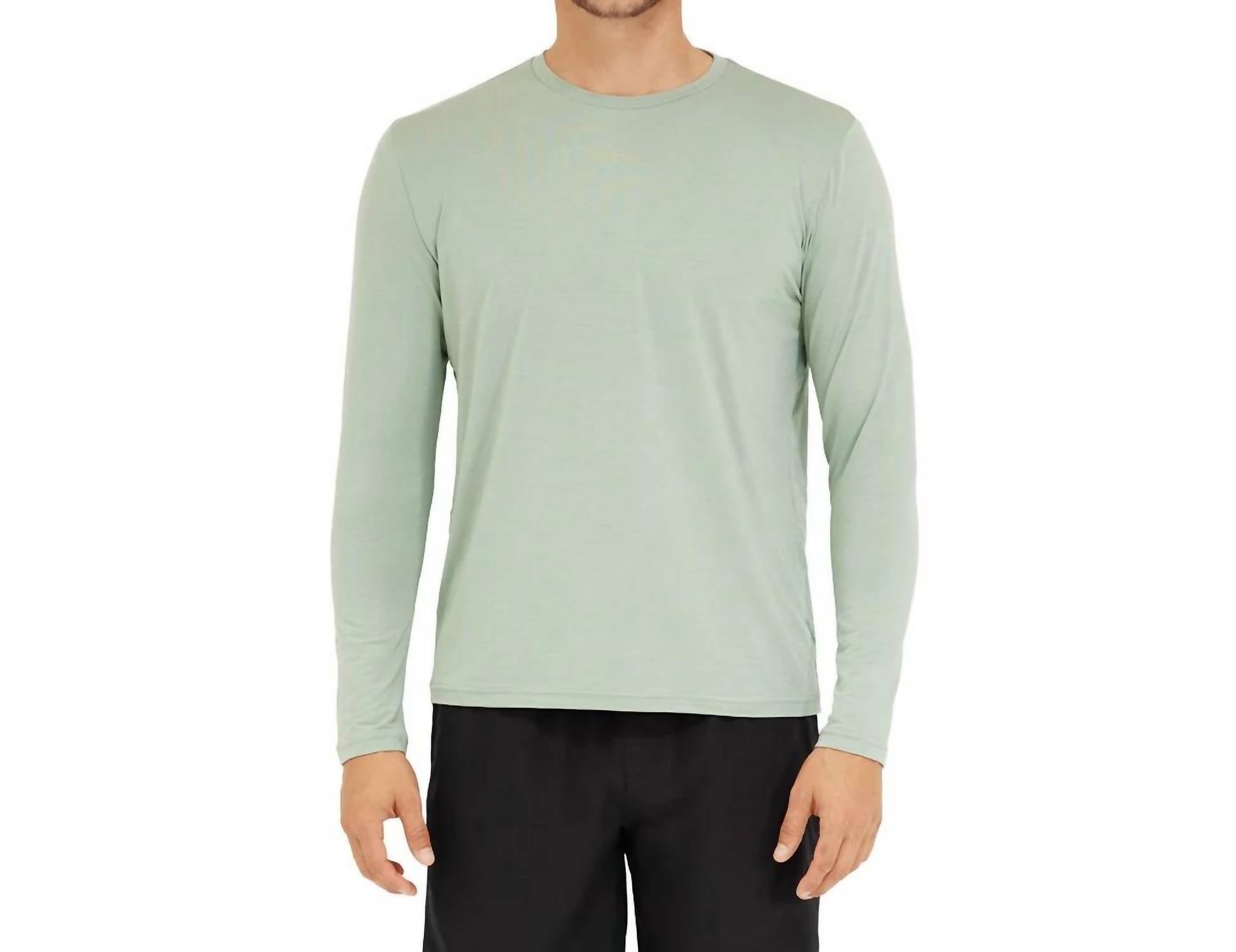 Somewhere Sunny - Men's Upf 50+ Bamboo Everyday Long Sleeve Top