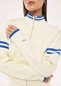 P.E. NATION Odyssey Knit Cardigan in white - women's cardigan - view 5