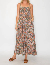 Meet Me In Santorini - Square Neckline Maxi Dress