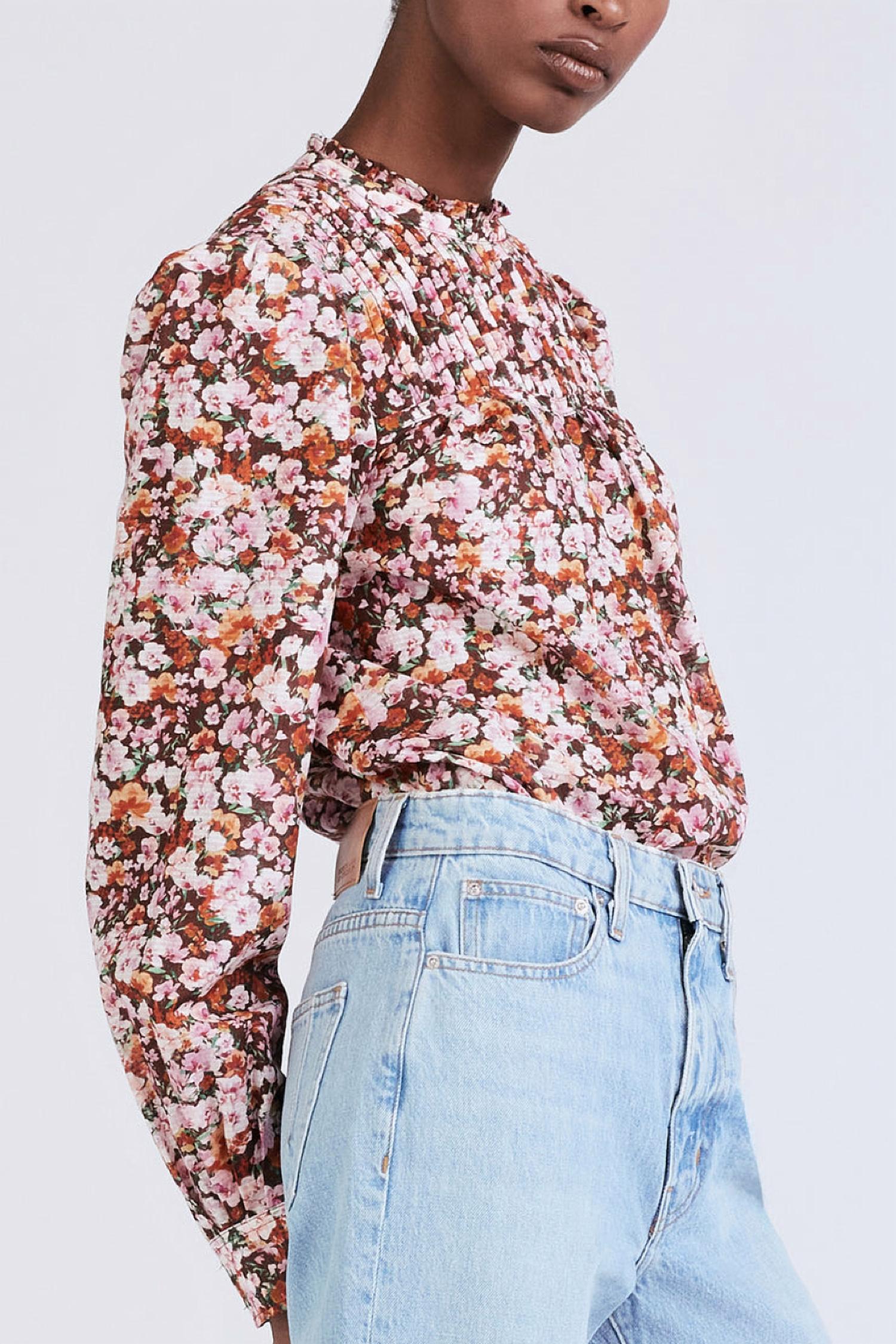 Derek Lam 10 Crosby - Tessa Long Sleeve Pintuck Blouse