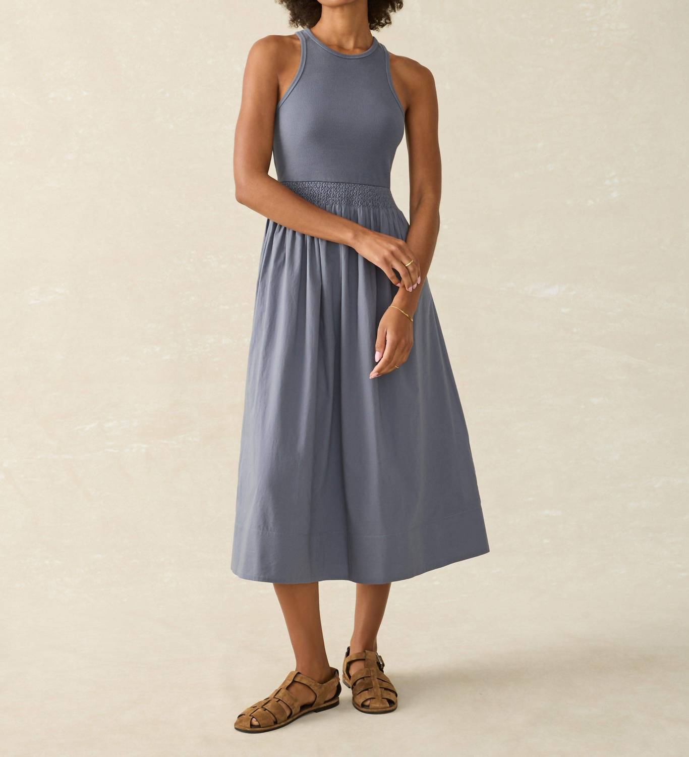 Faherty - Tropical Cotton Ribbed Dress