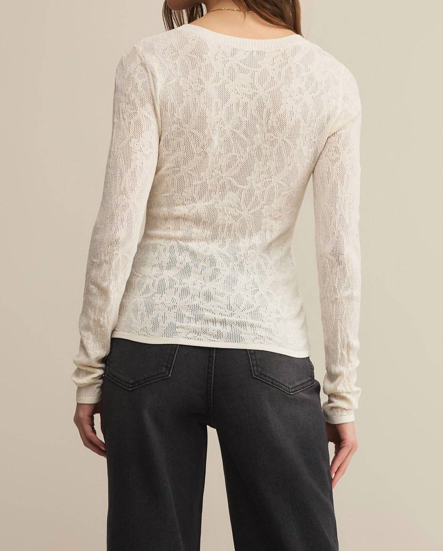 Z Supply - Tibi Scoop Mesh Sweater