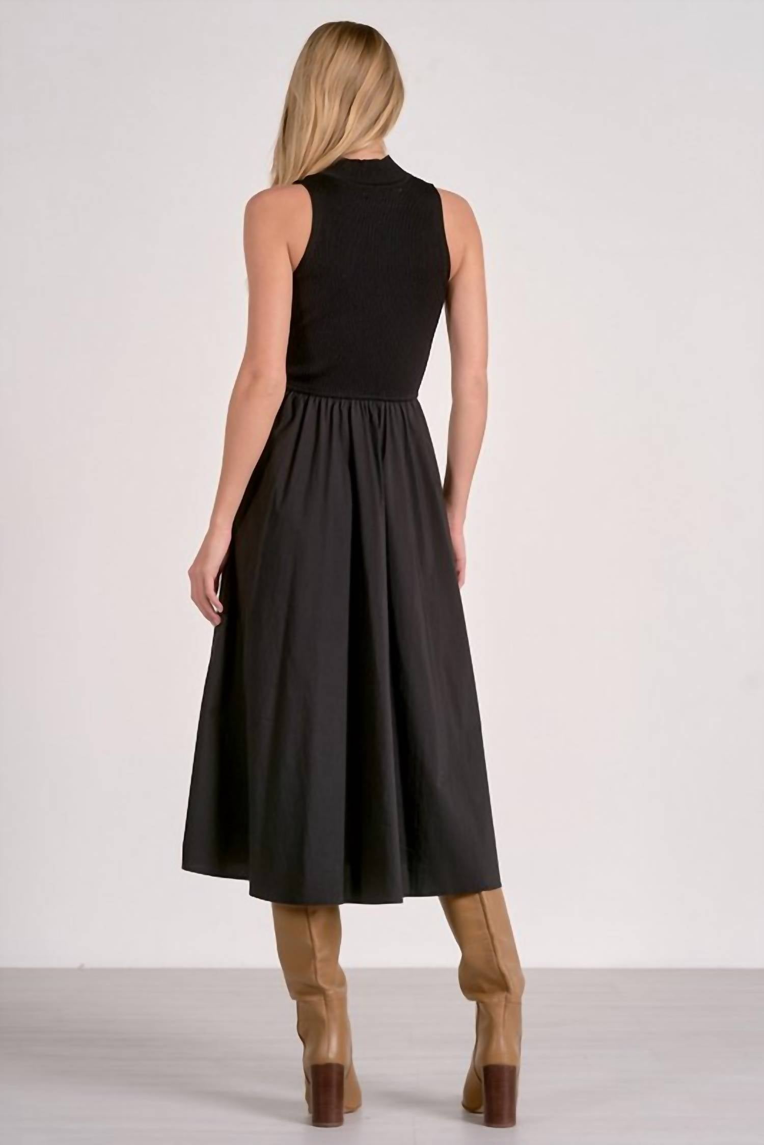 Elan - Maxi Mock Neck Dress