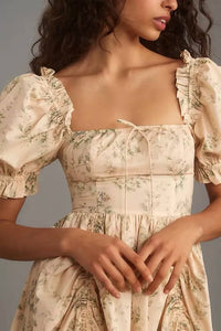 Selkie - Anthropologie Selkie Puff-sleeve Mini Dress