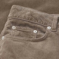 CLOSED Milo Jean Cut Corduroy Pants in clay beige - women's pants - detail view