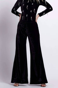 Patbo - Velvet Wide Leg Pant