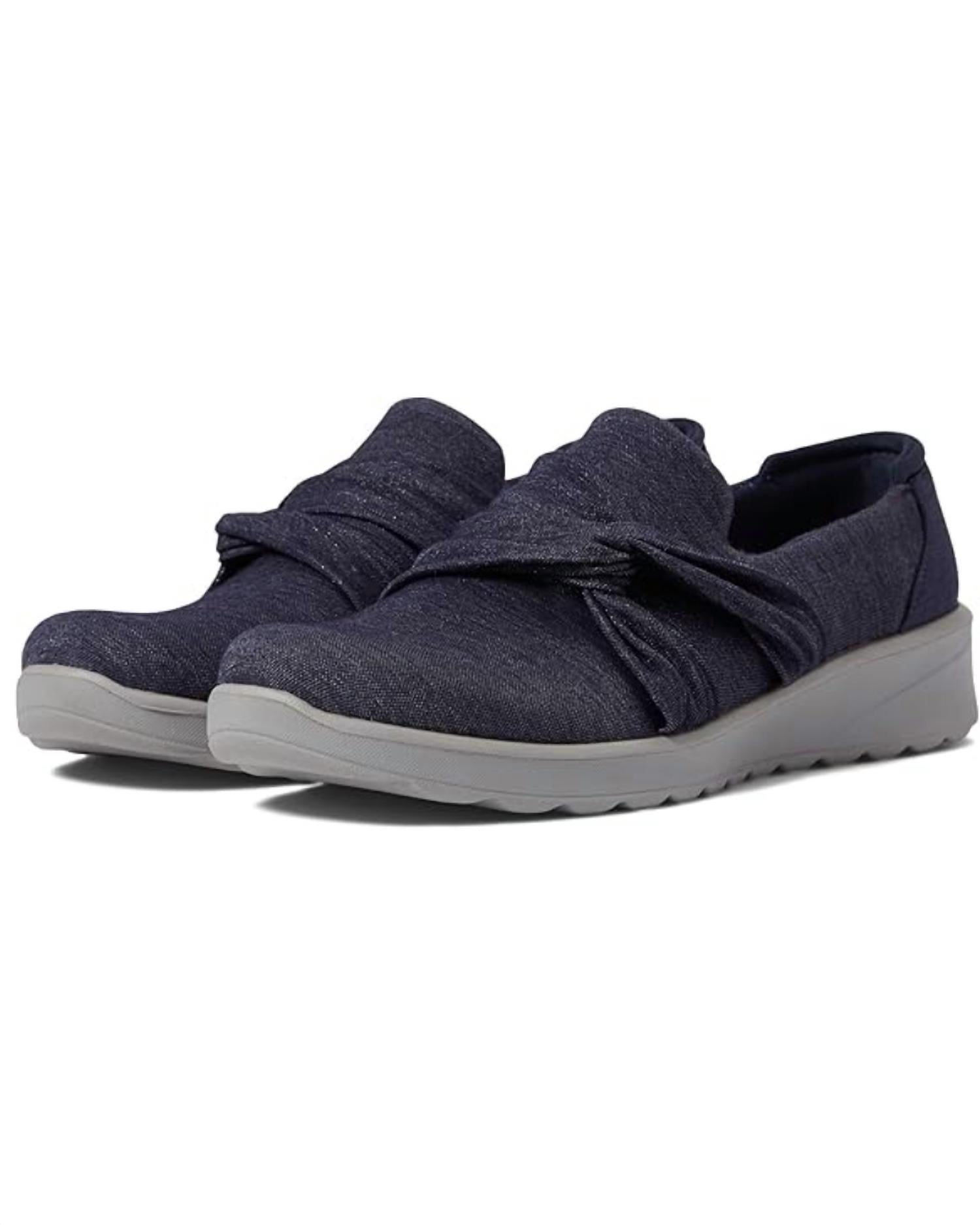 Bzees Women's Glimmer Shoes in navy blue - women's sneaker