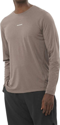 SALOMON Shakeout Core Long Sleeve T-shirt in iron - men's long sleeve top