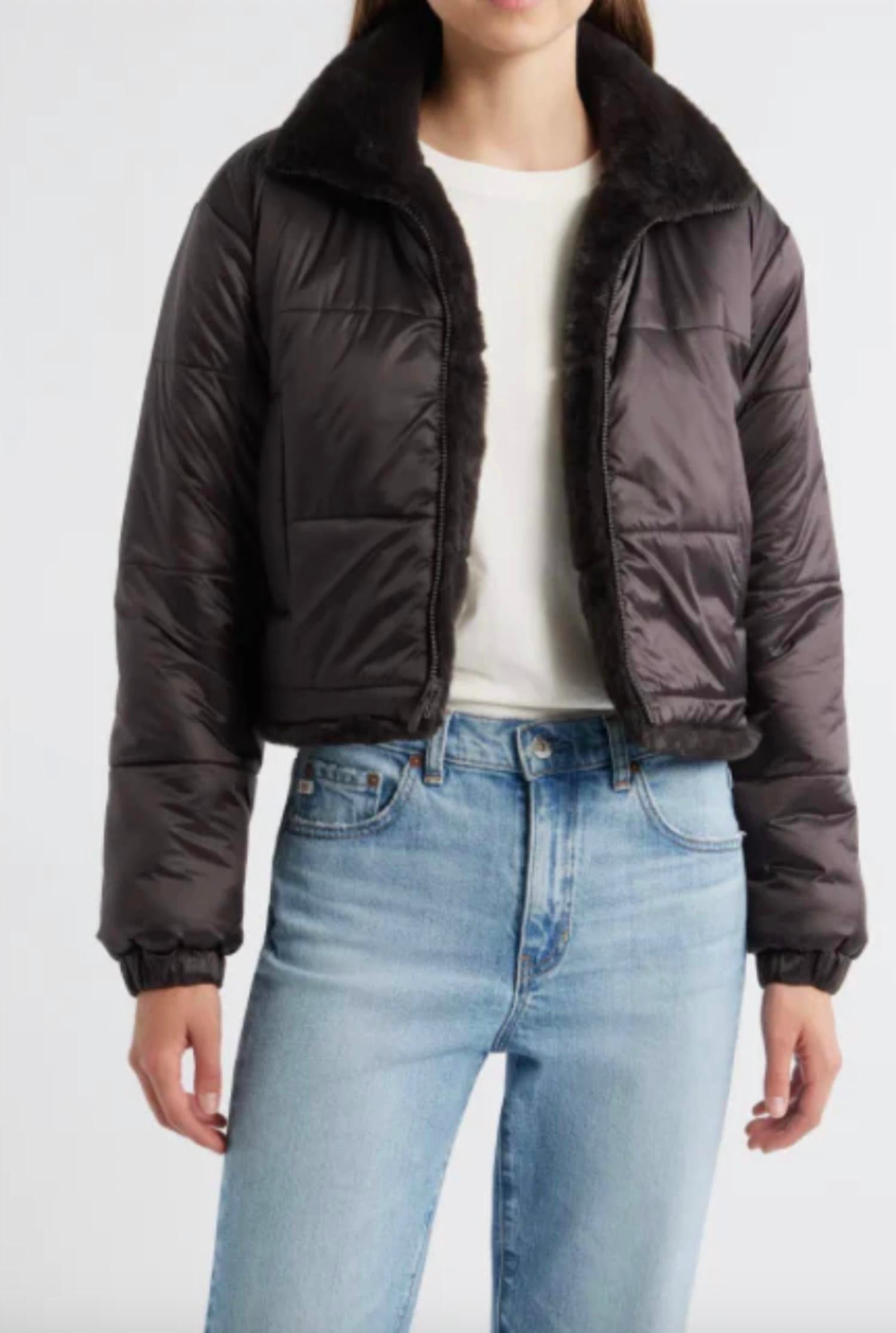 Save The Duck - Yuki Fur Cropped Jacket
