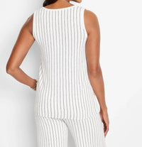 Nic + Zoe - Destination Stripe Knit Tank
