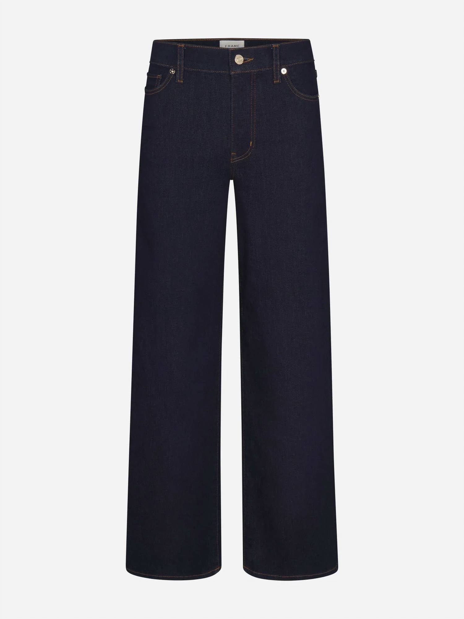 FRAME Le Slim Palazzo Jeans in rinse 1 - women's jeans - detail view