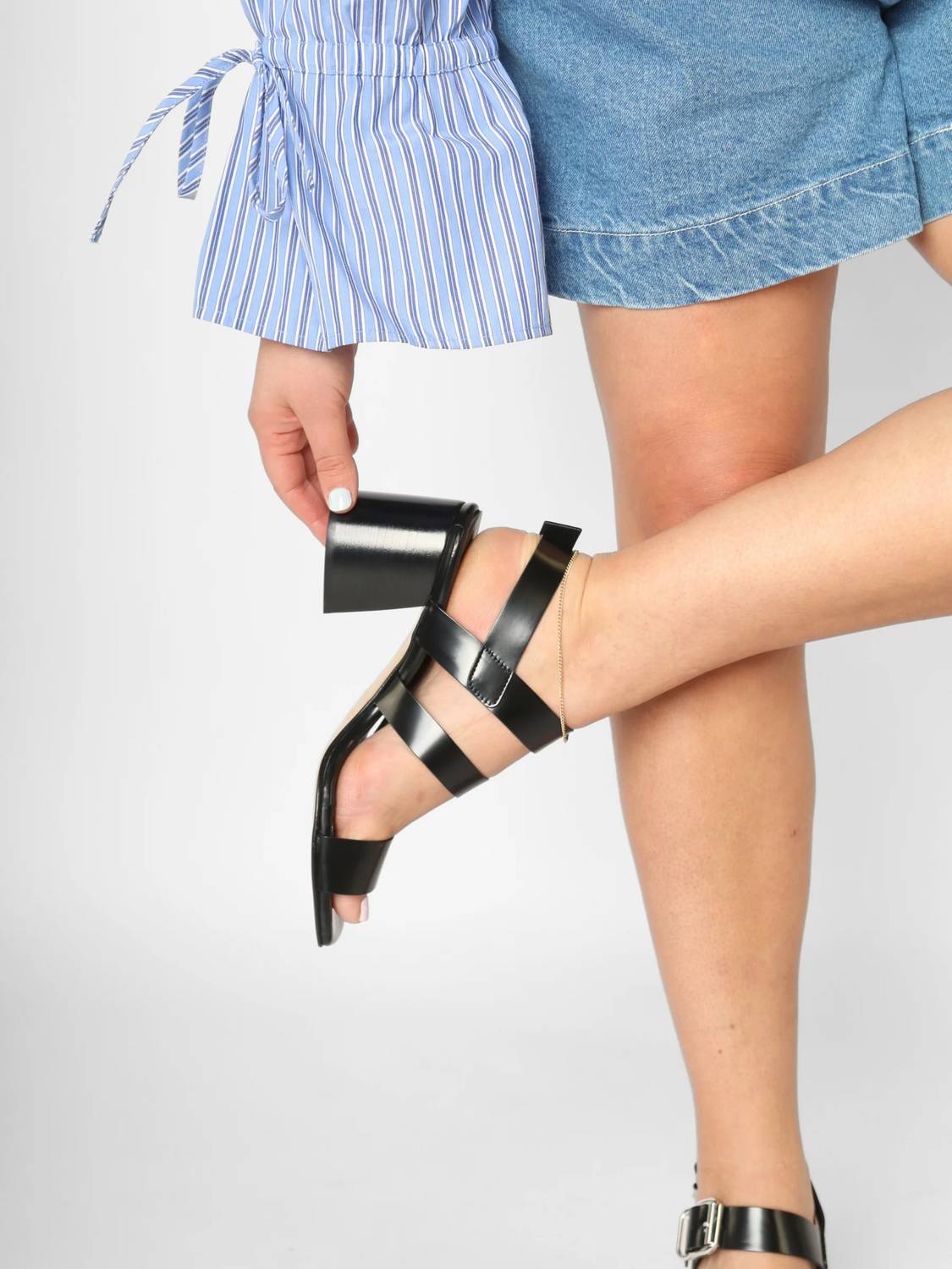 Laura Bellariva - Women's Abrasivato Three Strap Block Heel Sandal