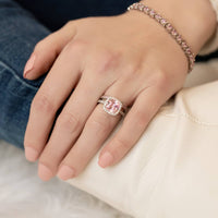 Starlette Women's Hannah Engagement Ring in pink - women's jewelry - alternate view