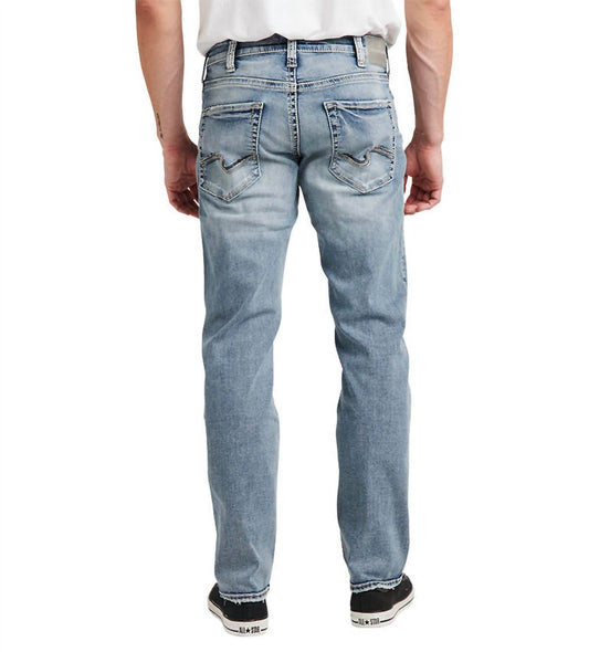 Silver Jeans Co - Mens Eddie Relaxed Fit Tapered Leg Jeans
