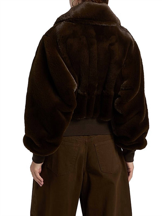 Ronny Kobo - Women's Clemence Faux Fur Bomber Jacket