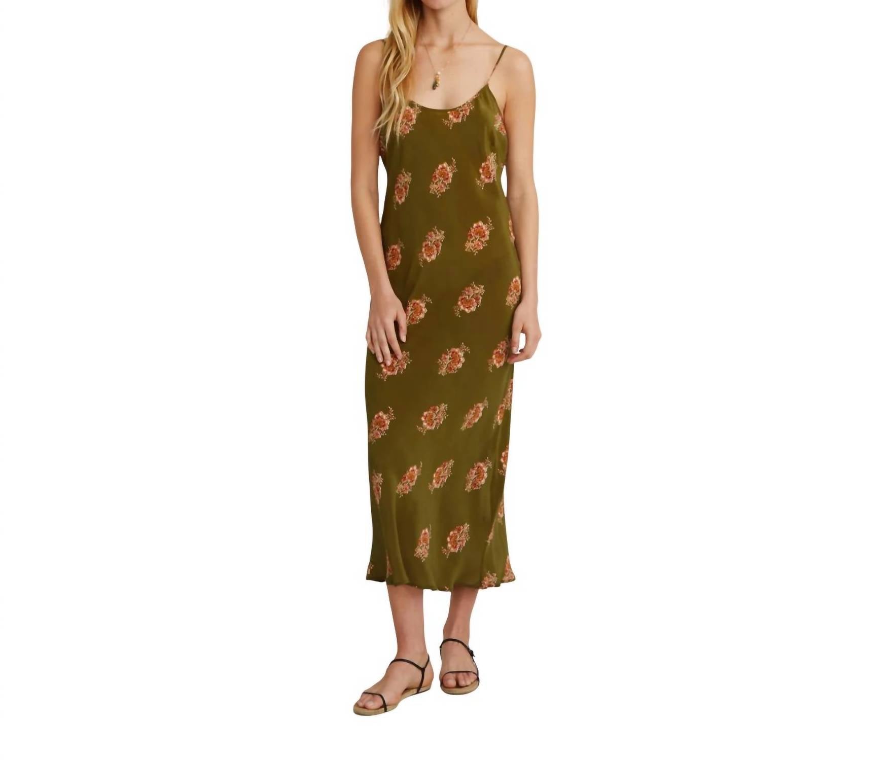 Chan Luu - Lily Silk Slip Midi Dress