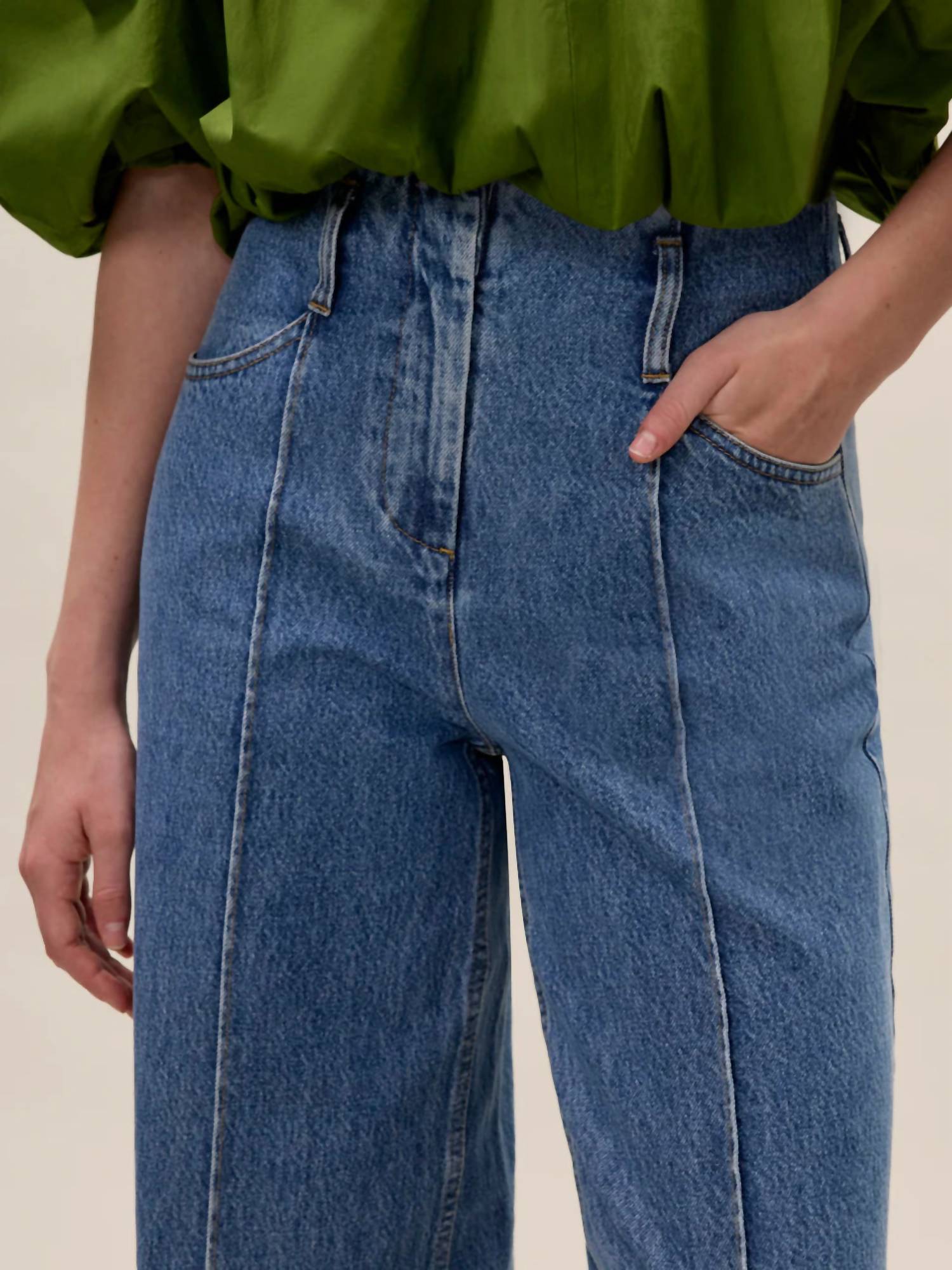 Rebecca Taylor - Wide Leg Denim Pant