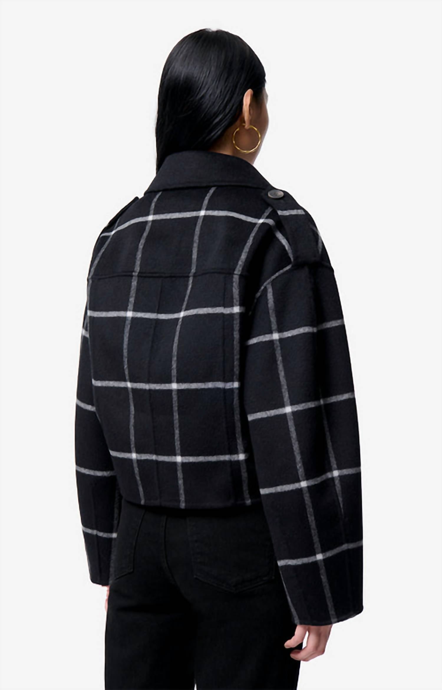 Vanessabruno - Beran Oversized Check Pattern Jacket