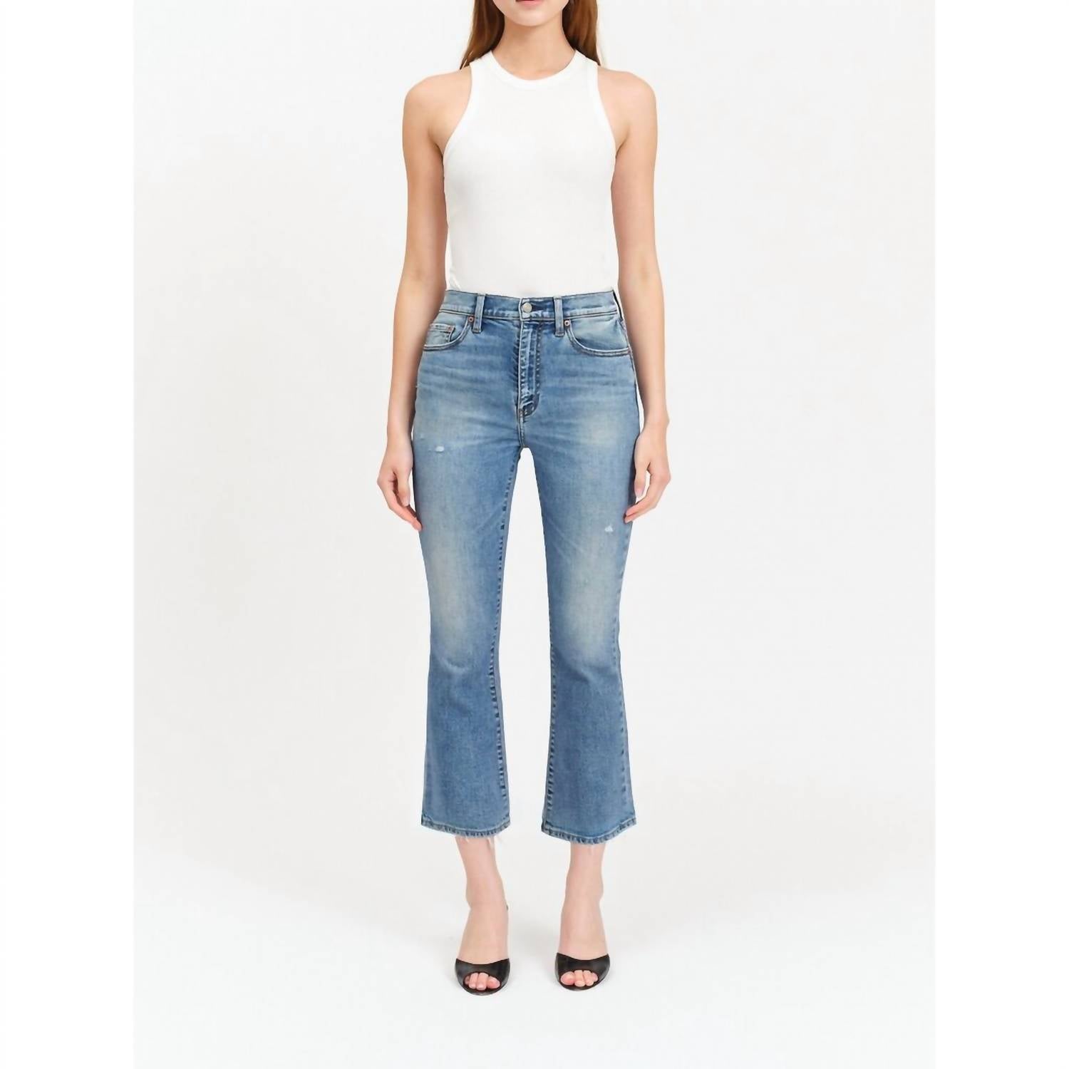 Daze - Shy Girl Cropped Flare Jeans