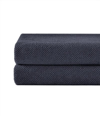 Under the Canopy Textured Organic 2 Piece Bath Towel Set in charcoal - item - detail view