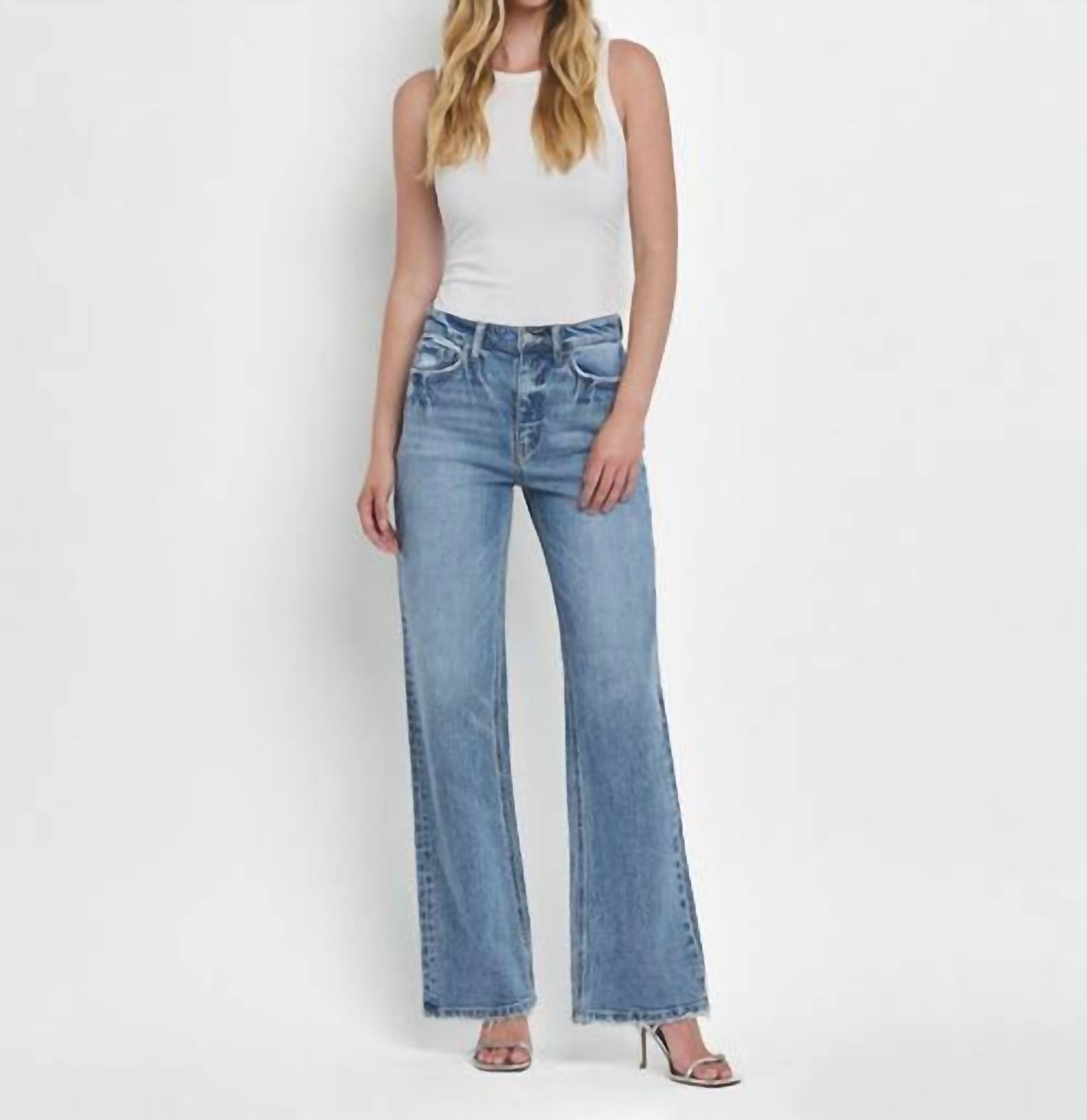 Vervet By Flying Monkey - 90's Super High Rise Wide Jeans