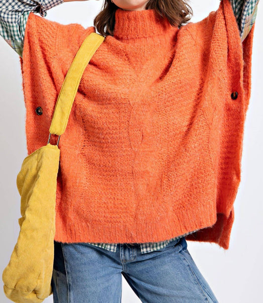 Easel - PONCHO STYLE SWEATER