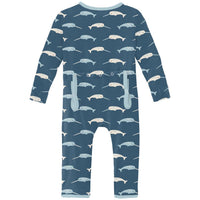 Kickee - Kids' Print Coverall with 2 Way Zipper