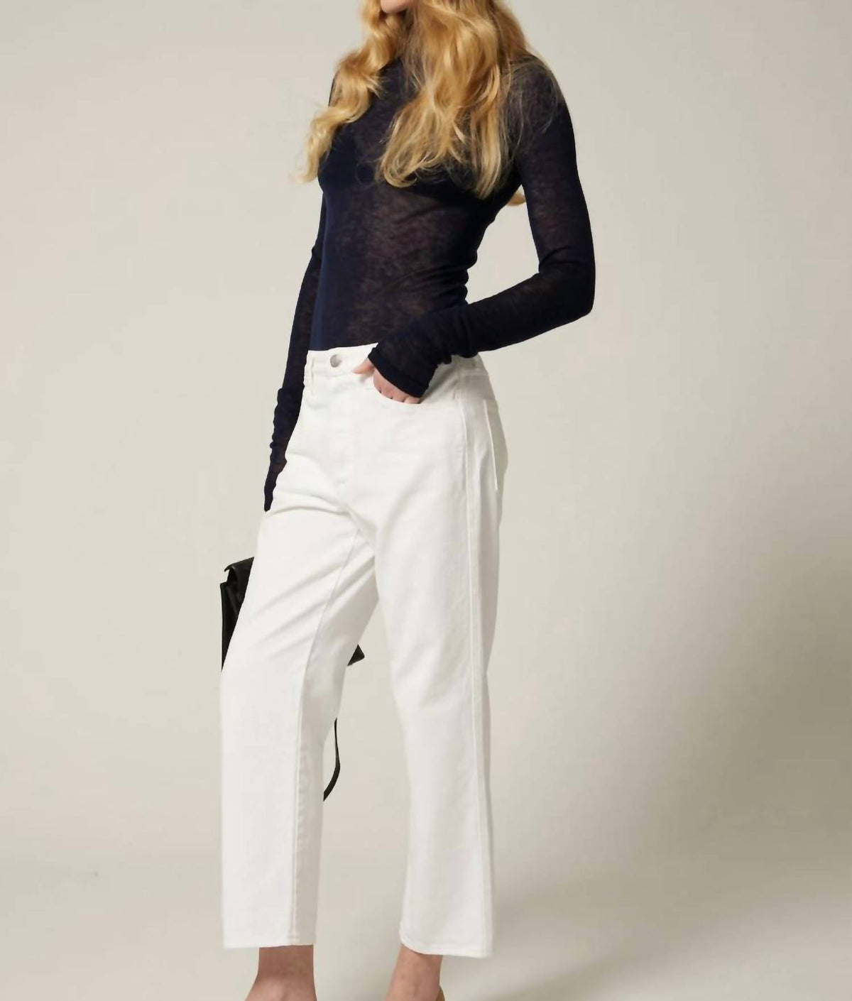 Sprwmn - Cropped Slim Boyfriend Jeans