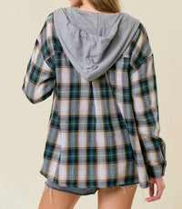 Doe And Rae - Women’s Hooded Shirt Jacket