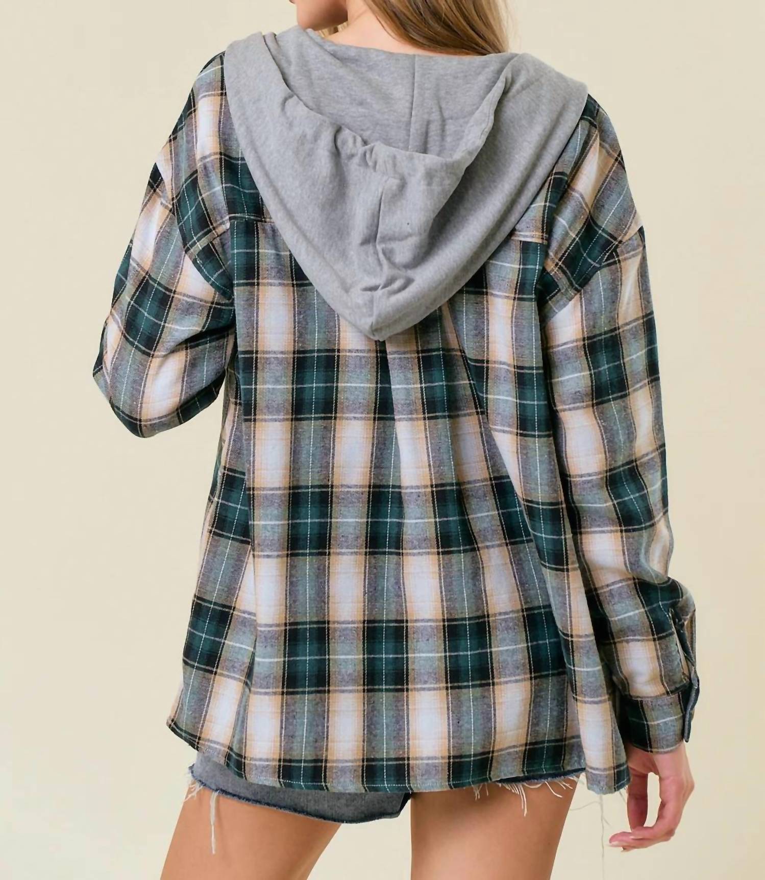 Doe And Rae - Women’s Hooded Shirt Jacket