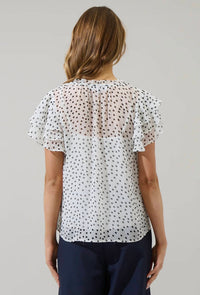 Sugarlips - maloy dot donis blouse
