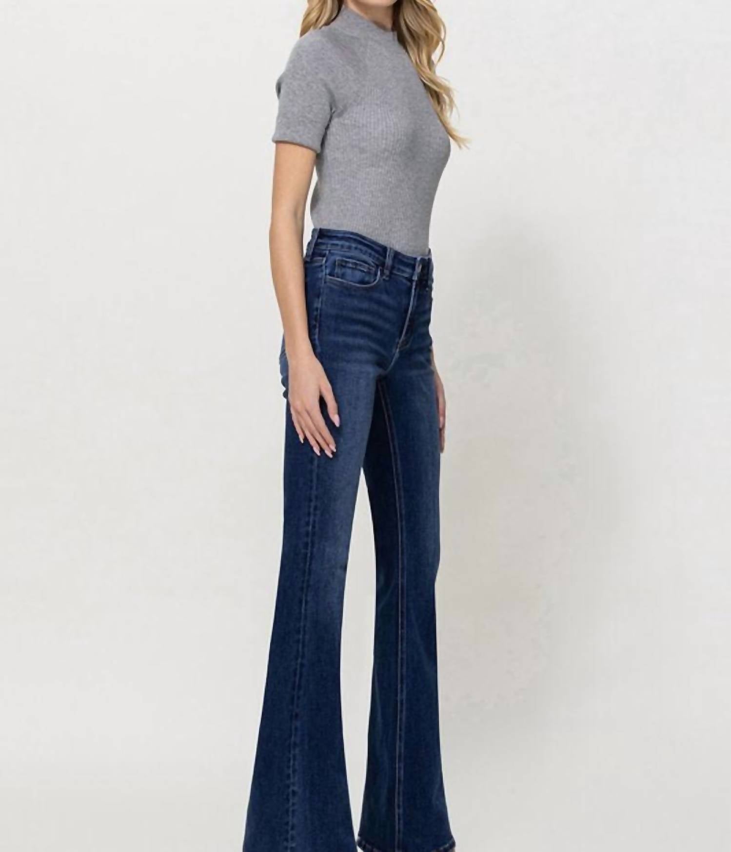 Vervet By Flying Monkey - Alison Mid Rise Flare Jeans