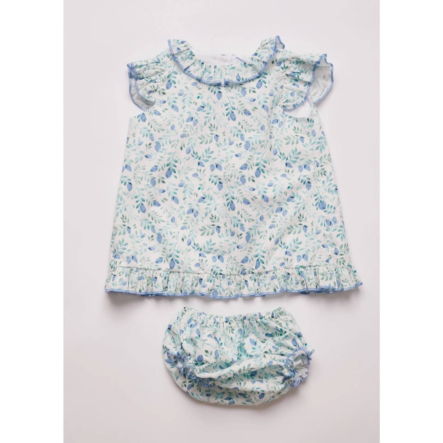 Pi And Pa - Olive Floral Set