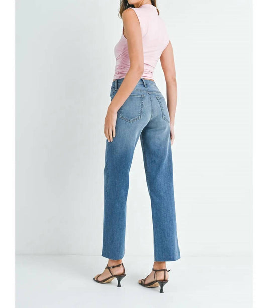 Just Black Denim - Mid Rise Slim Palazzo Jeans