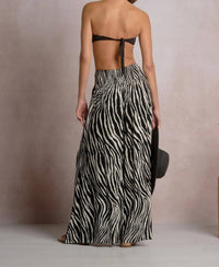 Elan - Zebra Striped Palazzo Pants