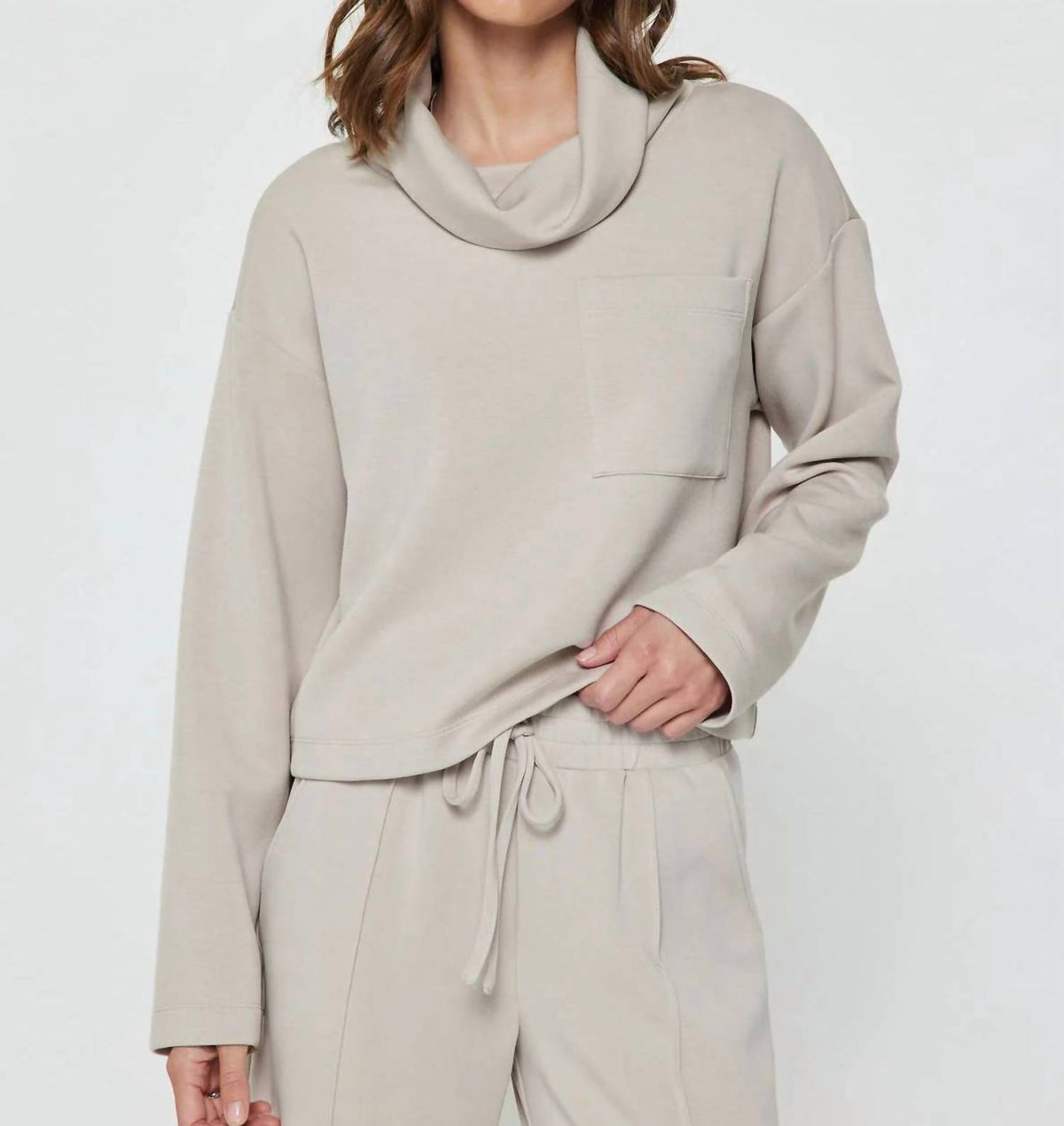 Current Air - Cowl Neck Pullover Sweatshirt