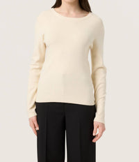 Soaked In Luxury - Sina Round Neck Slim Fit Pullover