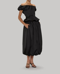 Jasmine Elaine - gathered balloon sleeve top