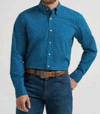 Wrangler - Men's Printed Button Down Shirt