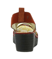 FLY LONDON Women's Yery Sandal in cupido multi brick - women's sandal - alternate view