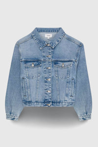 Jemina Relaxed Denim Jacket in light wash - women's jacket - view 4
