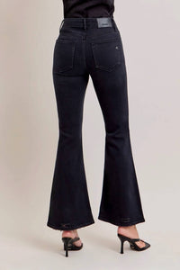 Hidden - Knee Distressed Stretch Flare Jean