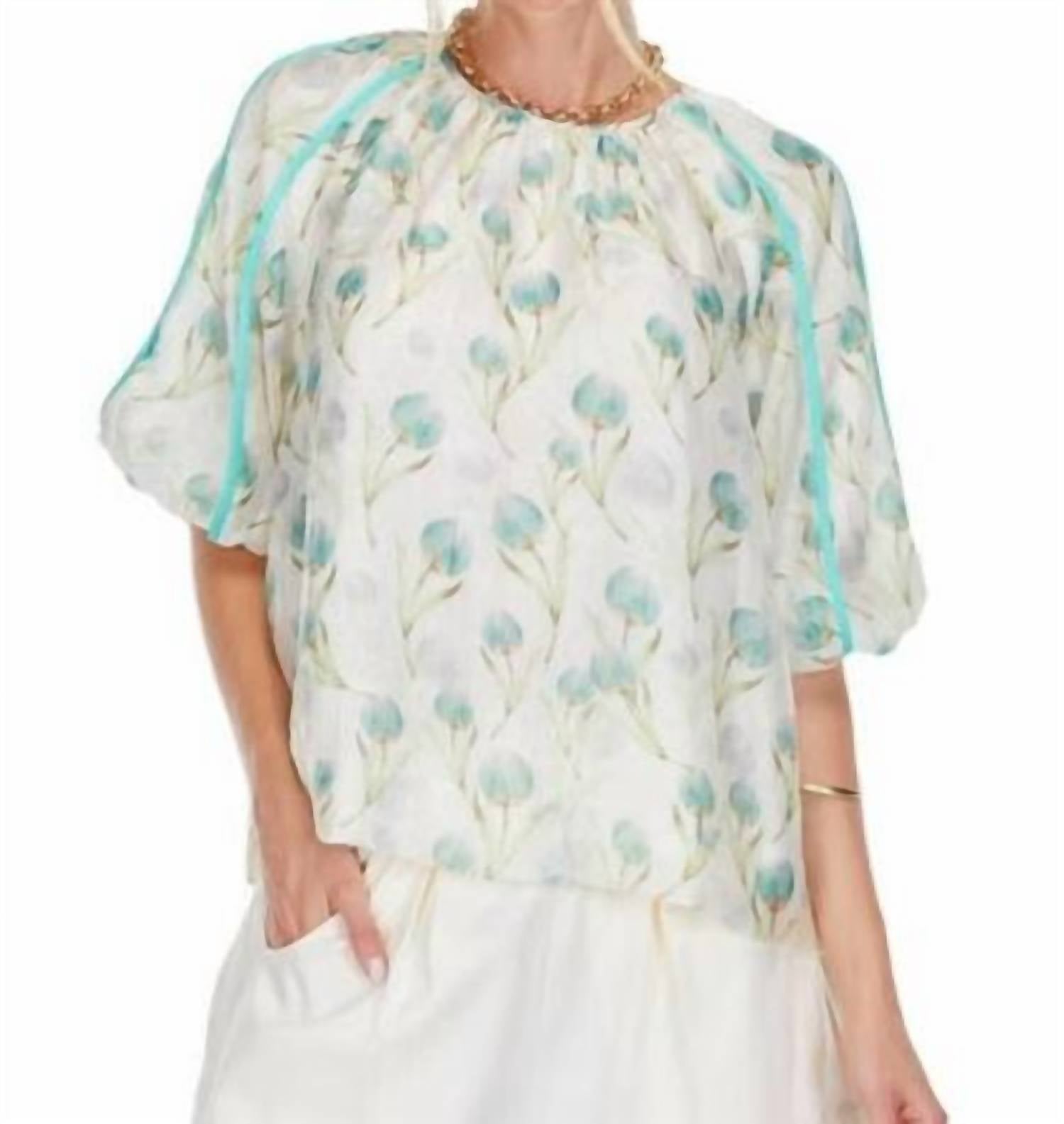 Joy Joy - Trim Sleeve Top
