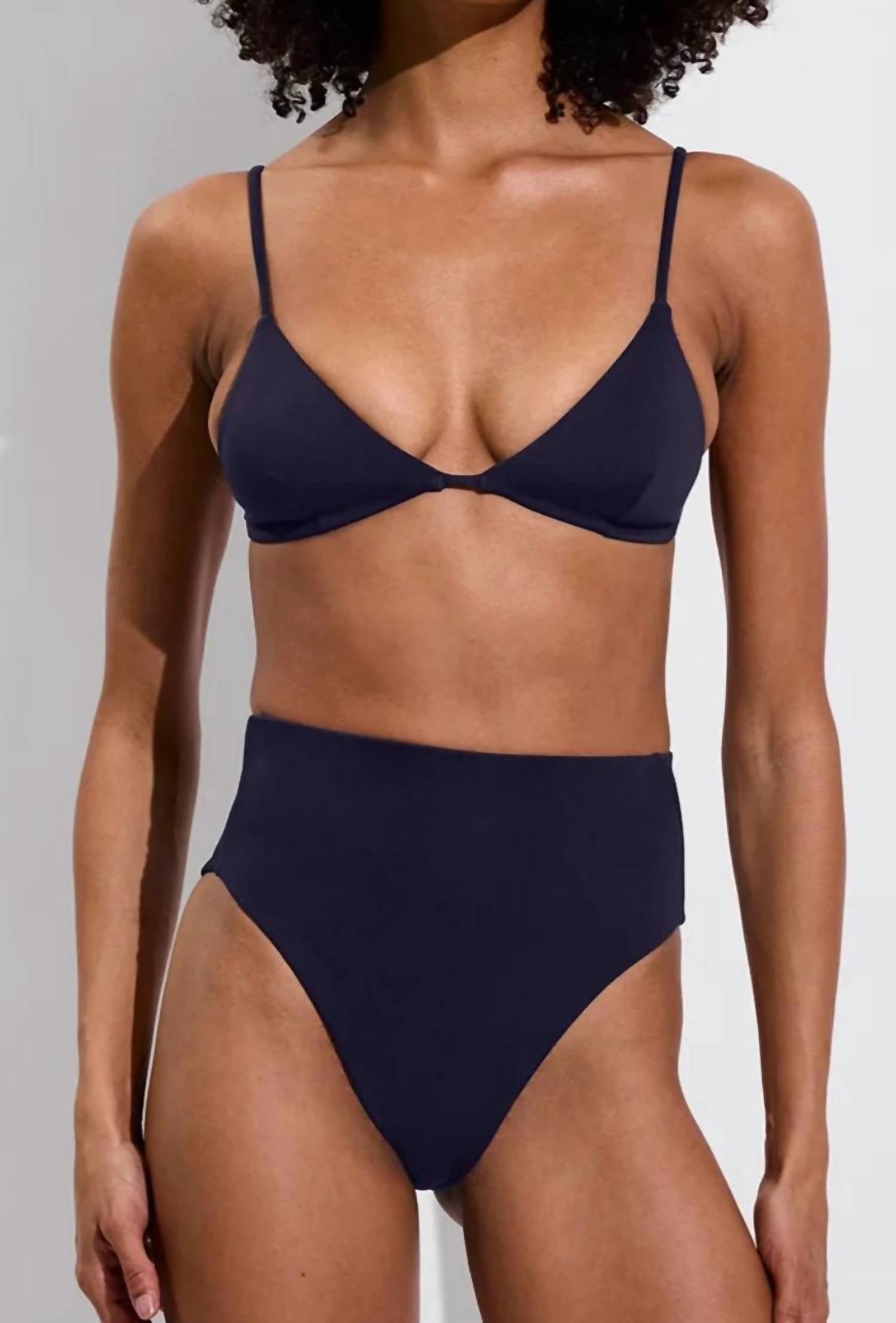 Left On Friday - Sandy Triangle Bikini Top