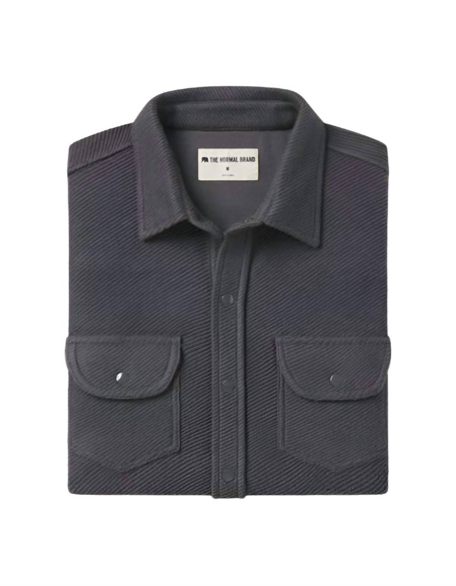 The Normal Brand - Tony Loop Terry Button Up Shirt