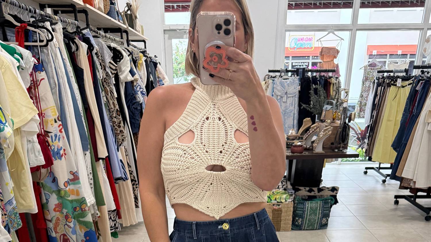 Acoa - Sea Breeze Crochet top