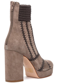 SILENT D Women's Yasmin Boot in taupe suede - women's shoe - alternate view