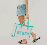 Pretty Simple - Women's Hanalei Terry Cloth Beach Tote