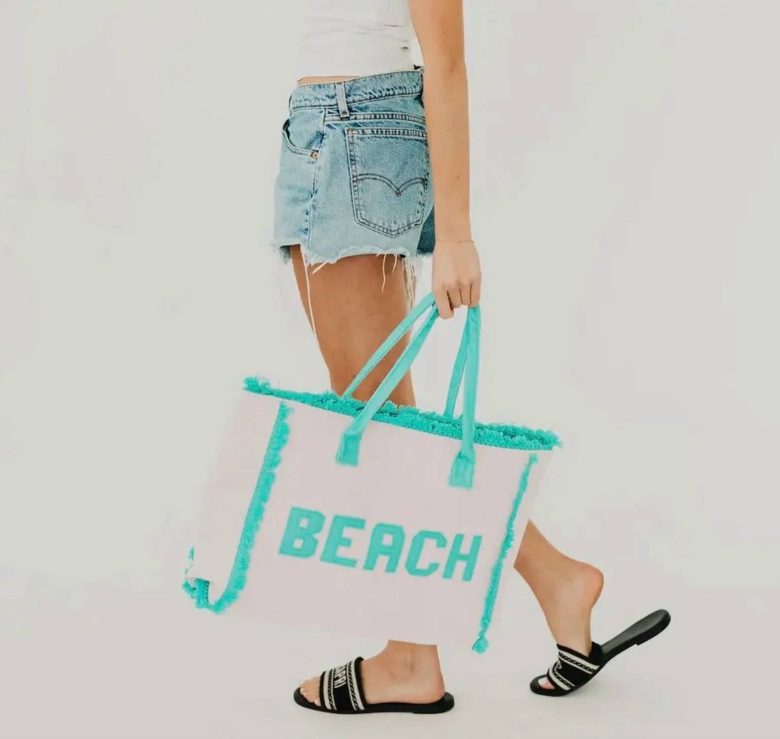 Pretty Simple - Women's Hanalei Terry Cloth Beach Tote
